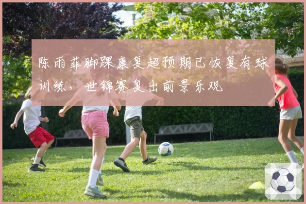 陈雨菲脚踝康复超预期已恢复有球训练，世锦赛复出前景乐观